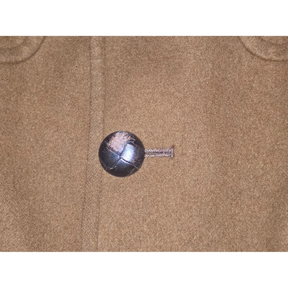 VTG Pendleton 100% Virgin Wool Brown Cruiser Car Coat Jacket Mens Medium USA 60s - Picture 3 of 9